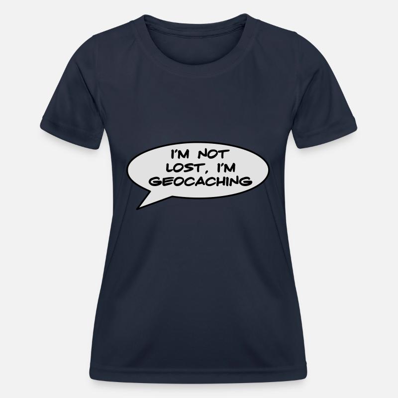 Geocaching - Women's Functional T-Shirt - navy