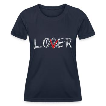 Loser Lover - Women's Functional T-Shirt - navy - Front - AI Model Female 172 light (172cm)