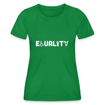 EQUALITY - Women's Functional T-Shirt - kelly green - Front - AI Model Female 172 dark (172cm)