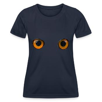 Owl eyes - Women's Functional T-Shirt - navy - Front - AI Model Female 172 light (172cm)