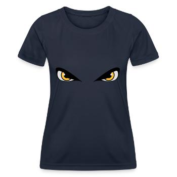 Dangerous evil eyes - Women's Functional T-Shirt - navy - Front - AI Model Female 172 light (172cm)