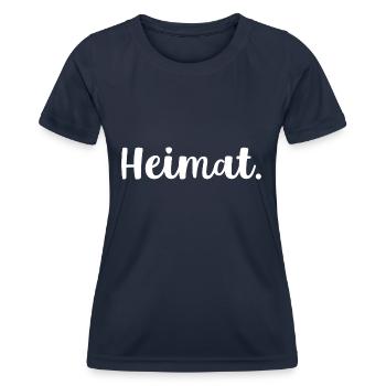 Heimat - Frauen Funktions-T-Shirt - Navy - Vorne - AI Model Female 172 light (172cm)
