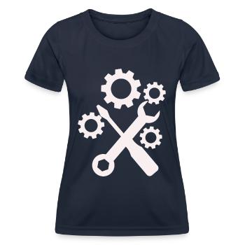 Outil - Tournevis Tournevis Amateur - T-shirt sport Femme - bleu marine - Devant - AI Model Female 172 light (172cm)