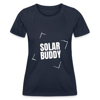 Solar Buddy - Women's Functional T-Shirt - navy - Front - AI Model Female 172 light (172cm)