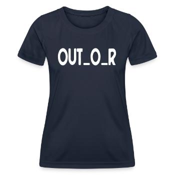 Outdoor - Frauen Funktions-T-Shirt - Navy - Vorne - AI Model Female 172 light (172cm)