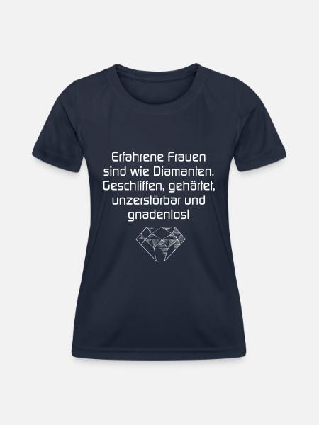 Erfahrene Frauen - Frauen Funktions-T-Shirt - Navy