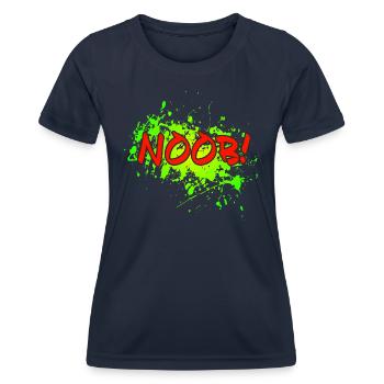 NOOB! - Frauen Funktions-T-Shirt - Navy - Vorne - AI Model Female 172 light (172cm)