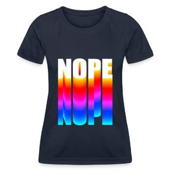 Nope NOPE nope - Women's Functional T-Shirt - navy - Front - AI Model Female 172 light (172cm)