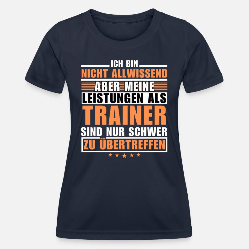Unmatched performance as a coach - Women's Functional T-Shirt - navy