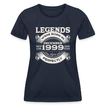 24th Birthday Original December Vintage 1999 - Women's Functional T-Shirt - navy - Front - AI Model Female 172 light (172cm)