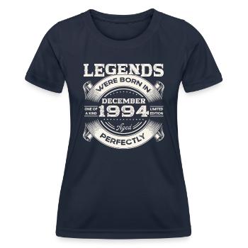 29th Birthday Original December Vintage 1994 - Women's Functional T-Shirt - navy - Front - AI Model Female 172 light (172cm)