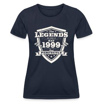 Legende Mai 1999 Jahrgang 1999 Geburtstag 1999 - Frauen Funktions-T-Shirt - Navy - Vorne - AI Model Female 172 light (172cm)