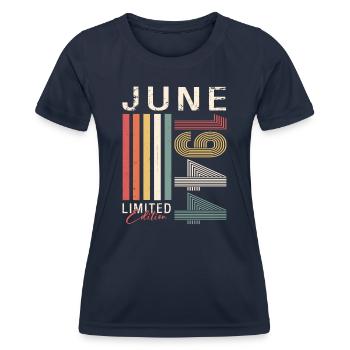 Original Juin 1944 Vintage 1944 Anniversaire 1944 - T-shirt sport Femme - bleu marine - Devant - AI Model Female 172 light (172cm)