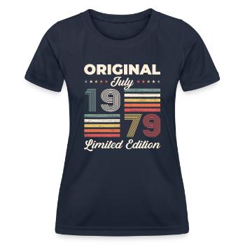 45th Birthday Original 1979 Vintage 1979 - Women's Functional T-Shirt - navy - Front - AI Model Female 172 light (172cm)