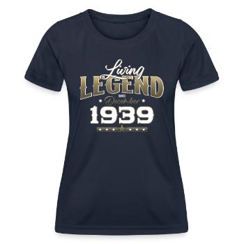 85th Birthday Original December 1939 Volume 39 - Women's Functional T-Shirt - navy - Front - AI Model Female 172 light (172cm)