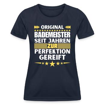 Les sauveteurs ont mûri à la perfection - T-shirt sport Femme - bleu marine - Devant - AI Model Female 172 light (172cm)