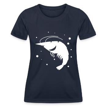 Languste - Fisch Meereswesen Tierfreund - Frauen Funktions-T-Shirt - Navy - Vorne - AI Model Female 172 light (172cm)