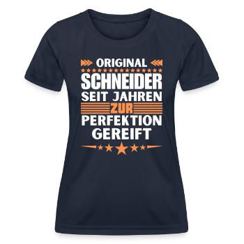 Tailors matured to perfection - Women's Functional T-Shirt - navy - Front - AI Model Female 172 light (172cm)