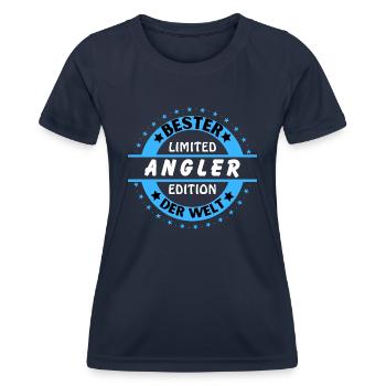 Meilleur pêcheur au monde - T-shirt sport Femme - bleu marine - Devant - AI Model Female 172 light (172cm)