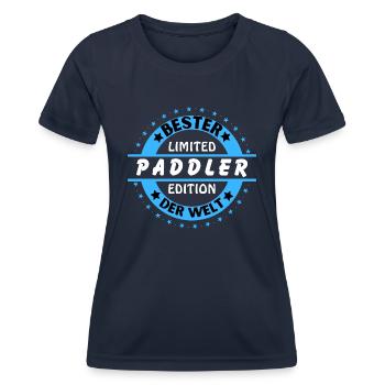 Meilleur pagayeur du monde - T-shirt sport Femme - bleu marine - Devant - AI Model Female 172 light (172cm)