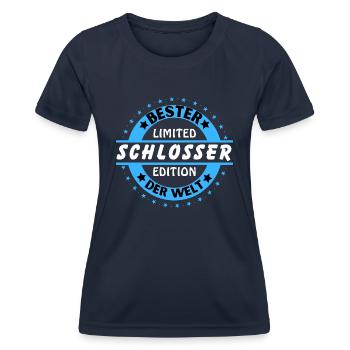 Meilleur serrurier du monde - T-shirt sport Femme - bleu marine - Devant - AI Model Female 172 light (172cm)