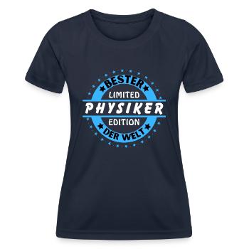 Meilleur physicien du monde - T-shirt sport Femme - bleu marine - Devant - AI Model Female 172 light (172cm)