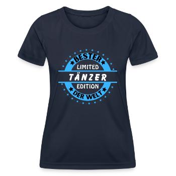 Bester Tänzer der Welt - Frauen Funktions-T-Shirt - Navy - Vorne - AI Model Female 172 light (172cm)