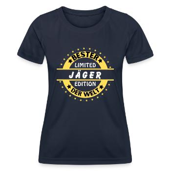 Meilleur chasseur du monde - T-shirt sport Femme - bleu marine - Devant - AI Model Female 172 light (172cm)