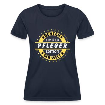 Meilleur soignant au monde - T-shirt sport Femme - bleu marine - Devant - AI Model Female 172 light (172cm)