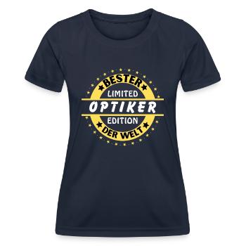 Meilleur opticien du monde - T-shirt sport Femme - bleu marine - Devant - AI Model Female 172 light (172cm)