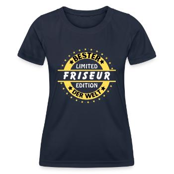 Meilleur coiffeur du monde - T-shirt sport Femme - bleu marine - Devant - AI Model Female 172 light (172cm)