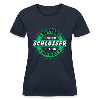 Meilleur serrurier du monde - T-shirt sport Femme - bleu marine - Devant - AI Model Female 172 light (172cm)