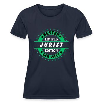 Best lawyer in the world - Women's Functional T-Shirt - navy - Front - AI Model Female 172 light (172cm)
