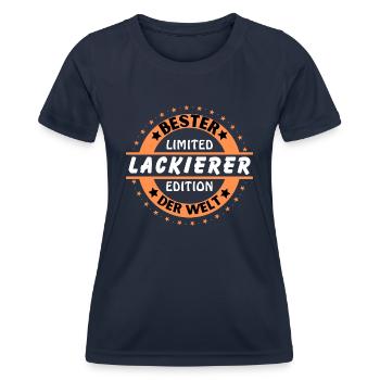 Meilleur peintre du monde - T-shirt sport Femme - bleu marine - Devant - AI Model Female 172 light (172cm)