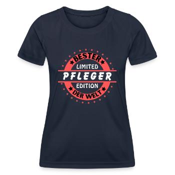 Meilleur soignant au monde - T-shirt sport Femme - bleu marine - Devant - AI Model Female 172 light (172cm)
