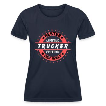 Bester Bester der Welt der Welt - Frauen Funktions-T-Shirt - Navy - Vorne - AI Model Female 172 light (172cm)
