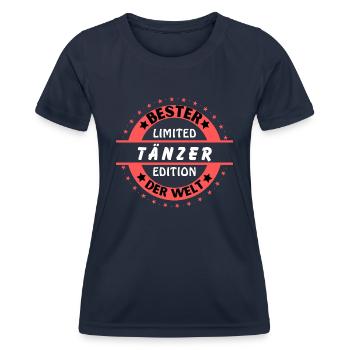 Bester Tänzer der Welt - Frauen Funktions-T-Shirt - Navy - Vorne - AI Model Female 172 light (172cm)