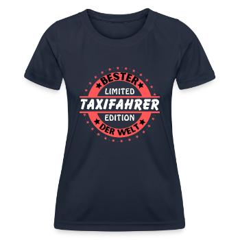 Bester Taxifahrer der Welt - Frauen Funktions-T-Shirt - Navy - Vorne - AI Model Female 172 light (172cm)