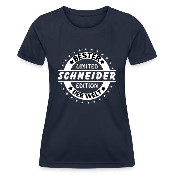 Best tailor in the world - Women's Functional T-Shirt - navy - Front - AI Model Female 172 light (172cm)