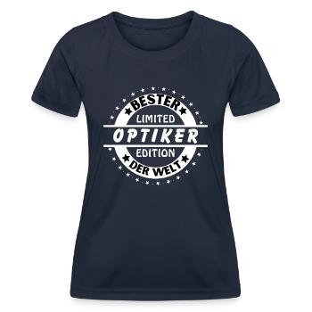 Meilleur opticien du monde - T-shirt sport Femme - bleu marine - Devant - AI Model Female 172 light (172cm)