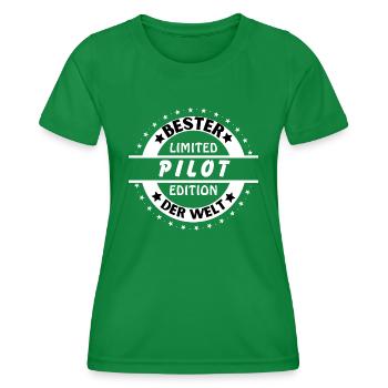 Meilleur pilote du monde - T-shirt sport Femme - vert - Devant - AI Model Female 172 dark (172cm)