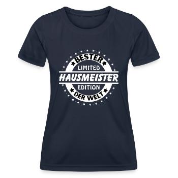 Meilleur concierge du monde - T-shirt sport Femme - bleu marine - Devant - AI Model Female 172 light (172cm)
