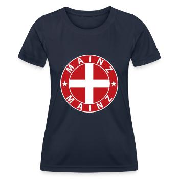 Mainz - Frauen Funktions-T-Shirt - Navy - Vorne - AI Model Female 172 light (172cm)