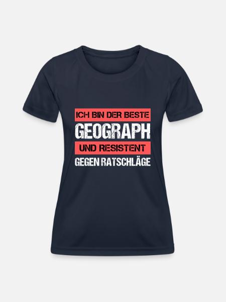 Resistenter Geograph - Frauen Funktions-T-Shirt - Navy