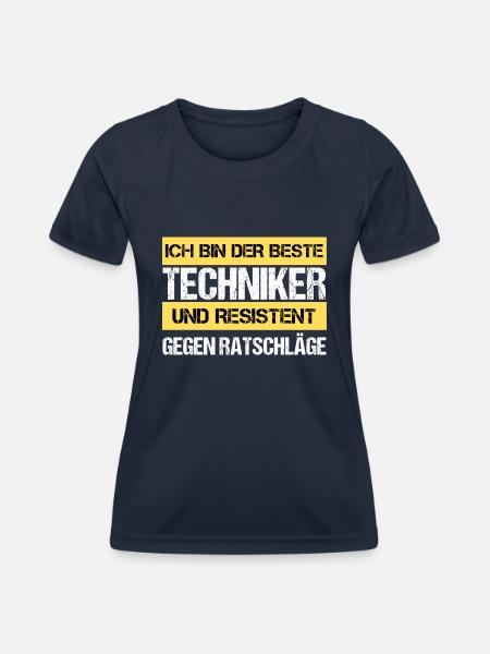 Resistenter Techniker - Frauen Funktions-T-Shirt - Navy