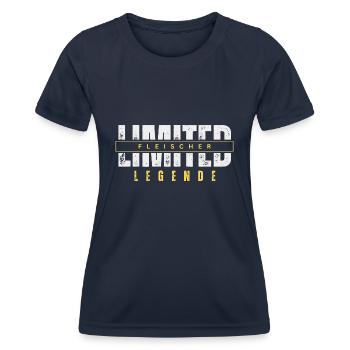 Limited Fleischer Legende. - Frauen Funktions-T-Shirt - Navy - Vorne - AI Model Female 172 light (172cm)