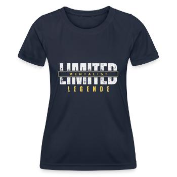 Limited Mentalist Legende. - Frauen Funktions-T-Shirt - Navy - Vorne - AI Model Female 172 light (172cm)