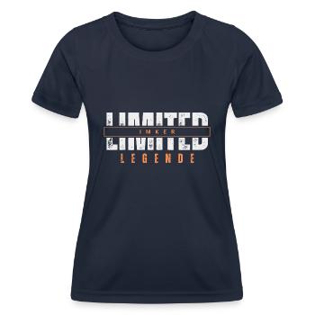 Légende limitée de l’apiculteur. - T-shirt sport Femme - bleu marine - Devant - AI Model Female 172 light (172cm)