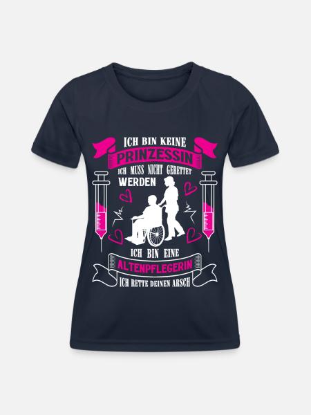 Altenpflegerin Altenpfleger Pfleger Pflegehelfer - Frauen Funktions-T-Shirt - Navy