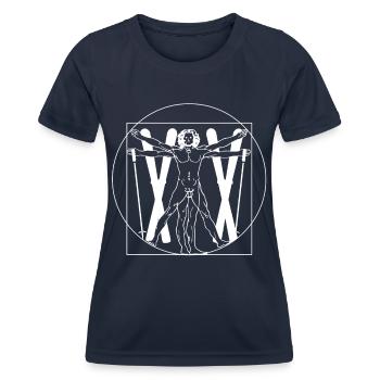 Da Vinci Skier skis d’hiver Skis d’hiver - T-shirt sport Femme - bleu marine - Devant - AI Model Female 172 light (172cm)